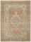 Large Vintage Beige Area Rug, Image 1