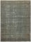 Large Grey Overdyed Area Rug 1