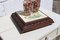 Antique French Carved Wooden Music Box in Hand Painted Ceramic, 1920s 6