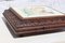 Antique French Carved Wooden Music Box in Hand Painted Ceramic, 1920s, Image 4