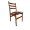 Mid-Century Ladderback Dining Chairs, 1970s, Set of 4 3