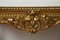 19th Century Napoleon III French Console in Golden and Carved Wood with White Marble Top 2