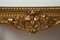 19th Century Napoleon III French Console in Golden and Carved Wood with White Marble Top, Image 2