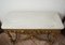 19th Century Napoleon III French Console in Golden and Carved Wood with White Marble Top, Image 7