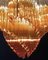 Lámpara de araña vintage de cristal de Murano, 1980, Imagen 3