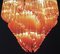 Lámpara de araña vintage de cristal de Murano, 1980, Imagen 6