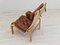 Danish Armchair in Leather, Beech & Bent Wood by Jeki Møbler 8