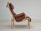 Danish Armchair in Leather, Beech & Bent Wood by Jeki Møbler 2