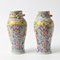 Vases Rose Médaillon en Porcelaine, Chine, Set de 2 4