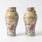 Jarrones chinos de porcelana con medallón de rosas. Juego de 2, Imagen 1