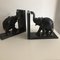 Anglo-Indian Style Elephant-Shaped Bookends in Ebony, 1890s, Set of 2 9