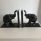 Anglo-Indian Style Elephant-Shaped Bookends in Ebony, 1890s, Set of 2 5