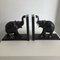 Anglo-Indian Style Elephant-Shaped Bookends in Ebony, 1890s, Set of 2 4