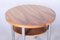 Bauhaus Round Table in Walnut and Chrome from Mücke Melder, 1930s 2