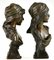 Emmanuel Villanis, Art Nouveau Busts of Mignon & Esmeralda, 1896, Bronze, Set of 2 2