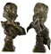 Emmanuel Villanis, Art Nouveau Busts of Mignon & Esmeralda, 1896, Bronze, Set of 2, Image 5