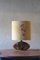 Lampada da tavolo in ceramica con paralume in seta, Immagine 1