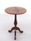 Antique English Carafe Table in Burl Wood, 1880s 3