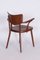 Art Deco Beech Chair with Armrests from Ton, 1940s 4