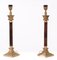 Vintage Column Table Lamps in Brass, 1970s, Set of 2 8