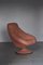 Lounge Chair in Pink Leather, 1975 1