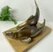 Bronze Koi Fish on Marble Base, 1930s 2