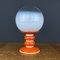 White Opaline Glass Table Lamp, Italy, 1970s 6