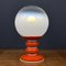 Lampe de Bureau en Verre Opalin Blanc, Italie, 1970s 8