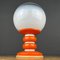 White Opaline Glass Table Lamp, Italy, 1970s 1