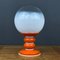 Lampe de Bureau en Verre Opalin Blanc, Italie, 1970s 4