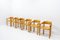 Sillas de madera de pino atribuidas a Rainer Daumiller, años 70. Juego de 6, Imagen 4