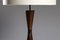 Französische Bilboquet Tischlampe aus Holz & Messing, 1970er 4