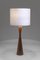 Lámpara de mesa Bilboquet francesa de madera y latón, años 70, Imagen 2