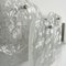 Wall Lights in Ice Glass from Kalmar, 1960s, Set of 2 5