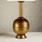 Patinated Brass Table Lamps, Denmark, 1960s, Set of 2 3