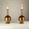 Patinated Brass Table Lamps, Denmark, 1960s, Set of 2 12