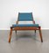 Oak Lounge Chair with Ottoman from PGH Erzgebirgisches Kunsthandwerk, Germany, 1960s, Set of 2 8