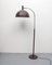 Lámpara de pie en marrón y cromo, años 70, Imagen 1