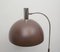 Lámpara de pie en marrón y cromo, años 70, Imagen 3