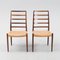 Model 82 Dining Chairs in Rosewood by Niels Otto (N. O.) Møller, Denmark, 1960s, Set of 8 4