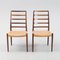 Model 82 Dining Chairs in Rosewood by Niels Otto (N. O.) Møller, Denmark, 1960s, Set of 8, Image 4