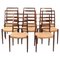 Model 82 Dining Chairs in Rosewood by Niels Otto (N. O.) Møller, Denmark, 1960s, Set of 8, Image 1