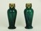 Antique Glass Vases by Kralik, 1890s, Set of 2 1