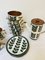 Ceramic Coffee Service from Roch Belgium Rambovilles, 1960s, Set of 18 3