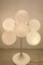 Lámpara de mesa atómica suiza en blanco de Max Bill para Temde, años 60, Imagen 23