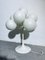 Lámpara de mesa atómica suiza en blanco de Max Bill para Temde, años 60, Imagen 1