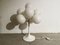 Lámpara de mesa atómica suiza en blanco de Max Bill para Temde, años 60, Imagen 10
