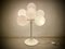 Lámpara de mesa atómica suiza en blanco de Max Bill para Temde, años 60, Imagen 20