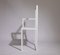 Konzeptioneller weißer Beistellstuhl von Robert Wilson, 2014 4