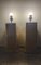 Lámparas de pie Art Déco de madera y metal, años 20. Juego de 2, Imagen 10